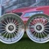 Alpina Classic Style  R19X10J 5X112/5X120 ET20 74.1 Silver with Diamond cut lip and black rivets
