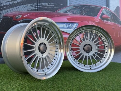 Alpina Classic Style R17X9J 5X112/5X120 ET15 72.6 Silver with black Rivets