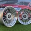 Alpina Classic Style  R19X10J 5X112/5X120 ET20 74.1 Silver with Diamond cut lip and black rivets