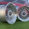 Alpina Classic Style  R19X10J 5X112/5X120 ET20 74.1 Silver with Diamond cut lip and black rivets