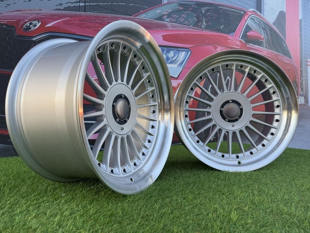 Alpina Classic Style  R19X10J 5X112/5X120 ET20 74.1 Silver with Diamond cut lip and black rivets 3