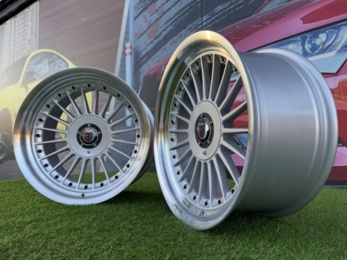 Alpina Classic Style R17X9J 5X112/5X120 ET15 72.6 Silver with black Rivets