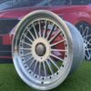 Alpina Classic Style  R19X10J 5X112/5X120 ET20 74.1 Silver with Diamond cut lip and black rivets