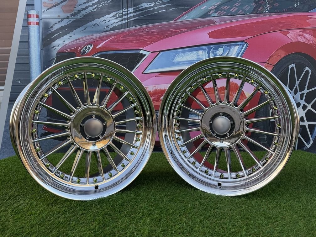 Alpina Classic Style  R17X8J 4X100/5X100 ET20 73.1 Chrome with gold Rivets