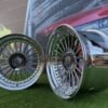 Alpina Classic Style  R17X9J 5X112/5X120 ET15 72.6 Chrome with gold Rivets