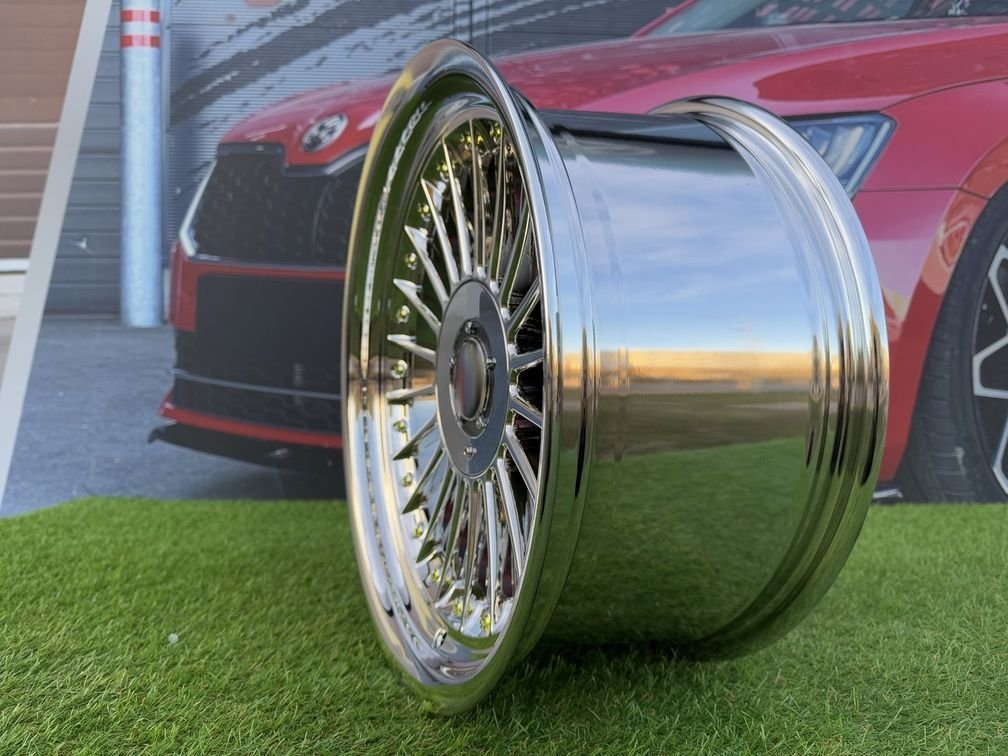 Alpina Classic Style  R19X10J 5X112/5X120 ET20 74.1 Chrome with gold Rivets 10