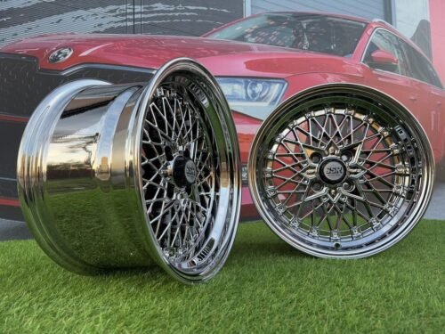SSR Mesh Formula Style R15X8.25J 4X100 ET20 73.1 Chrome