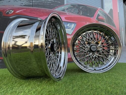 SSR Mesh Formula Style R15X8.25J 4X100 ET20 73.1 Chrome
