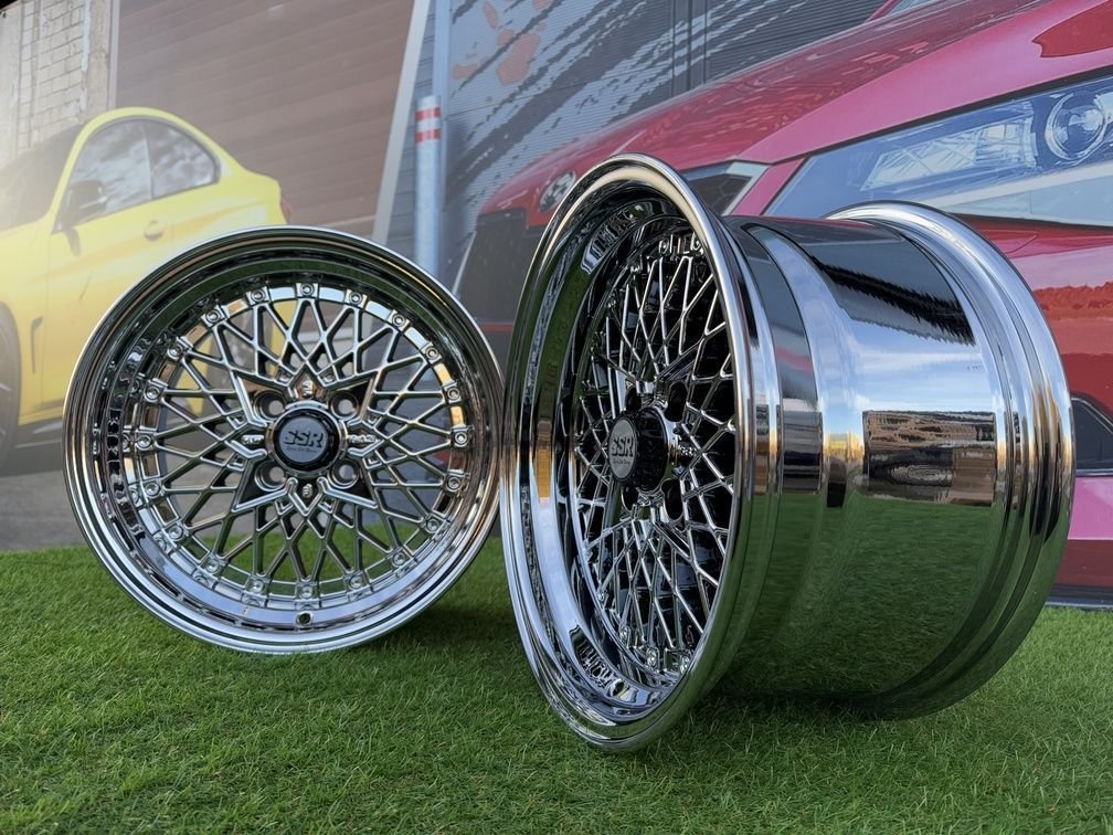 SSR Mesh Formula Style R15X8.25J 4X100 ET20 73.1 Chrome 6