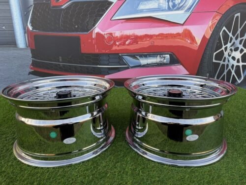 SSR Mesh Formula Style R15X8.25J 4X100 ET20 73.1 Chrome