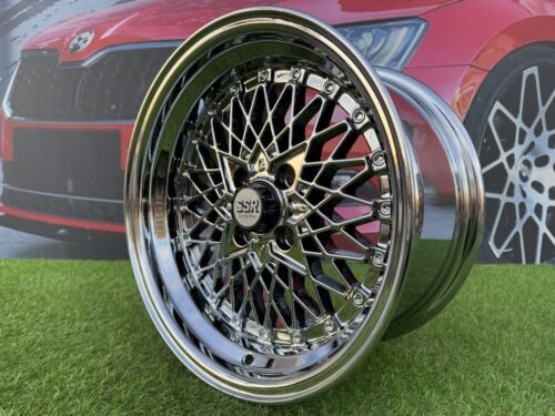 SSR Mesh Formula Style R15X8.25J 4X100 ET20 73.1 Chrome
