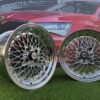 SSR Mesh Formula Style R15X8.25J 4X100 ET20 73.1 Black chrome with Gold Rivets