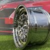 HVN Rotiform Style  R15X8J 4X100 ET10 73.1 Black chrome with Gold Rivets