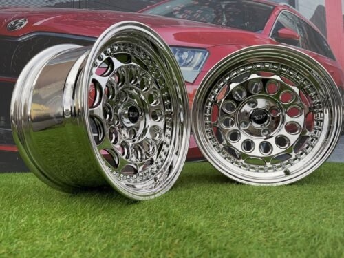 HVN Rotiform Style  R15X8J 4X100 ET10 73.1 Chrome