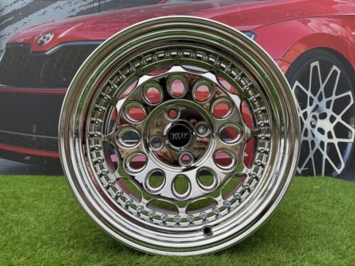 HVN Rotiform Style  R15X8J 4X100 ET10 73.1 Chrome