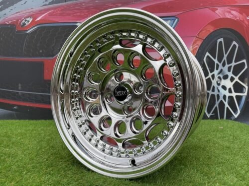 HVN Rotiform Style  R15X8J 4X100 ET10 73.1 Chrome