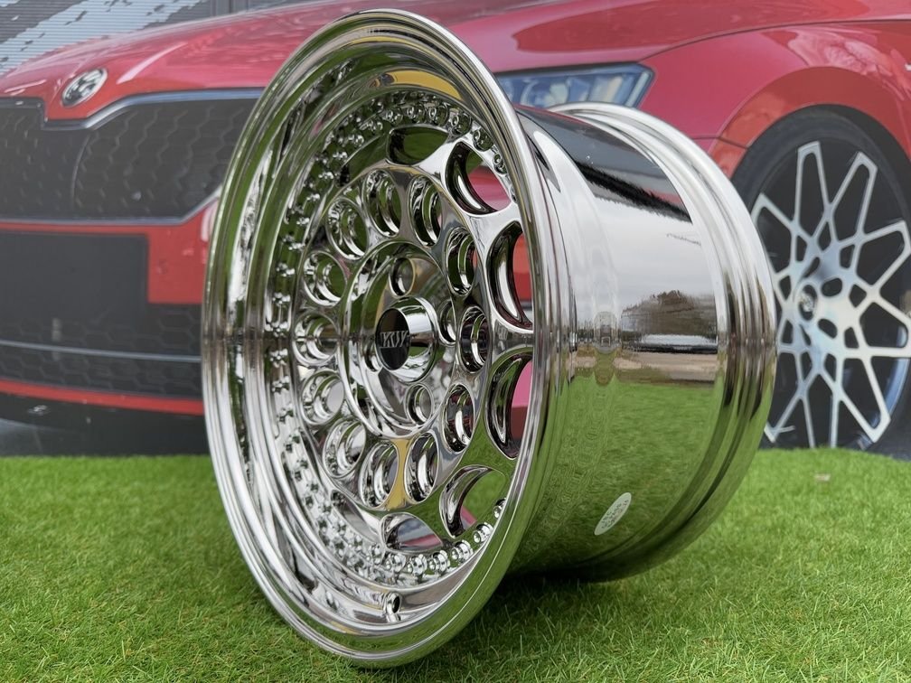 HVN Rotiform Style  R15X8J 4X100 ET10 73.1 Chrome 10