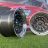 HVN Rotiform Style  R15X8J 4X100 ET10 73.1 Grey with Diamond cut lip