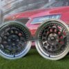 HVN Rotiform Style  R15X8J 4X100 ET10 73.1 Grey with Diamond cut lip