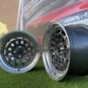 HVN Rotiform Style  R15X8J 4X100 ET10 73.1 Grey with Diamond cut lip