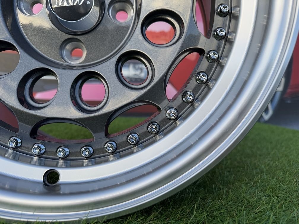 HVN Rotiform Style  R15X8J 4X100 ET10 73.1 Grey with Diamond cut lip 6