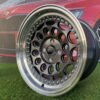 HVN Rotiform Style  R15X8J 4X100 ET10 73.1 Grey with Diamond cut lip
