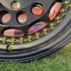 HVN Rotiform Style  R15X8J 4X100 ET10 73.1 Matt Black with Gold rivets