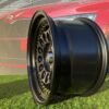 HVN Rotiform Style  R15X8J 4X100 ET10 73.1 Matt Black with Gold rivets