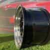 HIRO V1-R Style  R15X8.5J 4X100 ET10 73.1 Gloss Black with Diamond cut lip