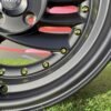 HIRO V1-R Style R15X8.5J 4X100 ET10 73.1 Matt Black with Gold rivets