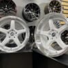 JDM Work Concept Style 18X9.5 5X114.3 ET22 73.1 White with machined lip