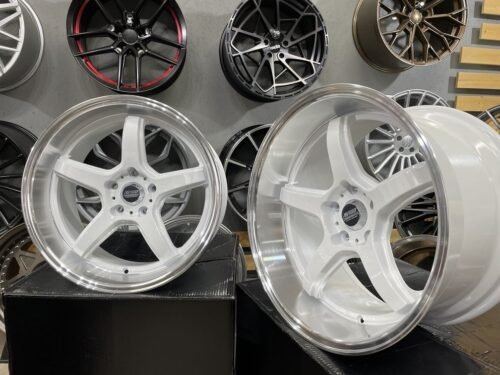 JDM Work Concept Style 18X9.5 5X114.3 ET22 73.1 White with machined lip