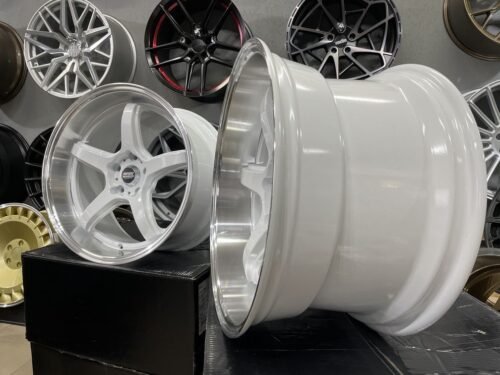 JDM Work Concept Style 18X9.5 5X114.3 ET22 73.1 White with machined lip