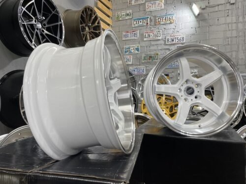 JDM Work Concept Style 18X9.5 5X114.3 ET22 73.1 White with machined lip