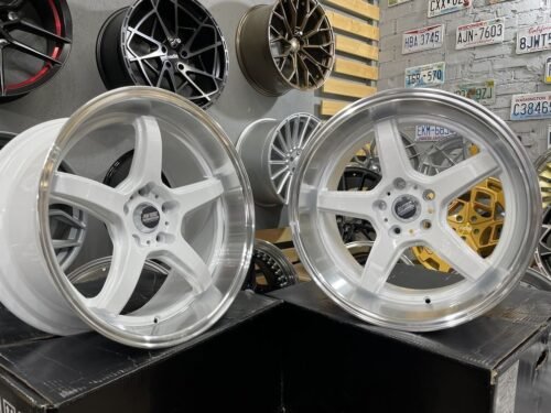 JDM Work Concept Style 18X9.5 5X114.3 ET22 73.1 White with machined lip