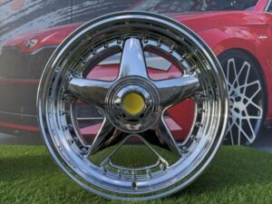 Ferrari Azev Type A Style R17X8.5J 4X100/5x100 ET25 73.1 Chrome
