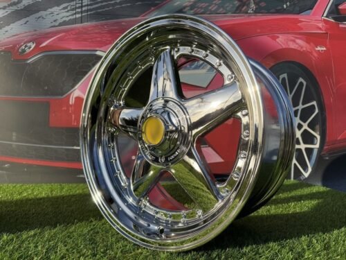 Ferrari Azev Type A Style R17X8.5J 4X100/5x100 ET25 73.1 Chrome