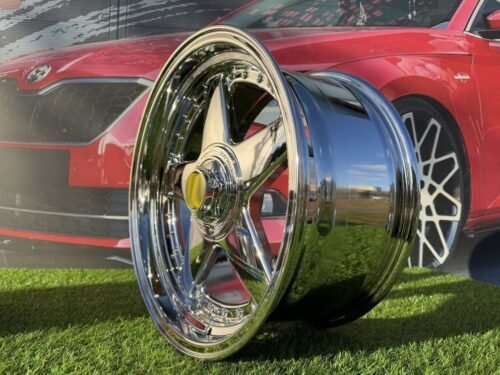 Ferrari Azev Type A Style R17X8.5J 4X100/5x100 ET25 73.1 Chrome