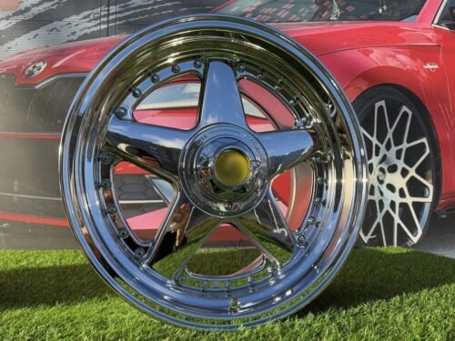 Ferrari Azev Type A Style R17X8.5J 4X100/5x100 ET25 73.1 Chrome