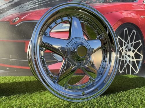 Ferrari Azev Type A Style R17X8.5J 4X100/5x100 ET25 73.1 Chrome