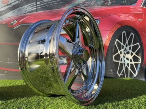 Ferrari Azev Type A Style R17X8.5J 4X100/5x100 ET25 73.1 Chrome