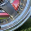 Ferrari Azev Type A Style R17X10J 5X112/5X120 ET15 72.6 Grey with Diamond cut lip and gold rivets