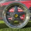 Ferrari Azev Type A Style R17X10J 5X112/5X120 ET15 72.6 Grey with Diamond cut lip and gold rivets
