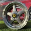 Ferrari Azev Type A Style R17X10J 5X112/5X120 ET15 72.6 Grey with Diamond cut lip and gold rivets