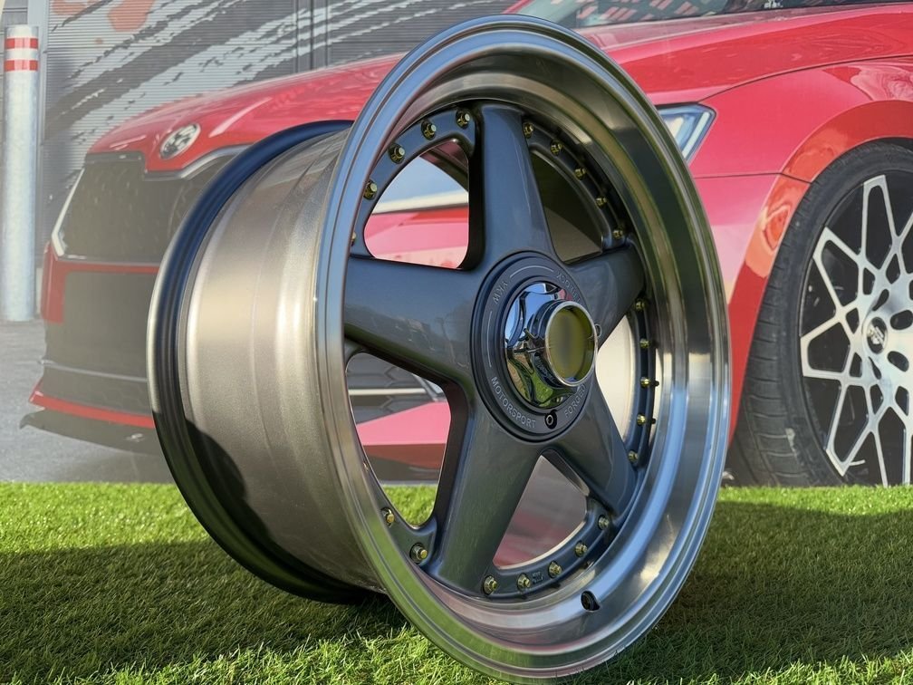 Ferrari Azev Type A Style R17X8.5J 4X100/5X100 ET25 73.1 Gunmetal 6