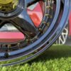 Ferrari Azev Type A Style R17X10J 5X112/5X120 ET15 72.6 Black chrome with gold rivets