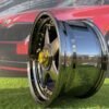 Ferrari Azev Type A Style R17X8.5J 4X100/5X100 ET25 73.1 Black Chrome with Gold Rivets