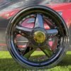 Ferrari Azev Type A Style R17X8.5J 4X100/5X100 ET25 73.1 Black Chrome with Gold Rivets