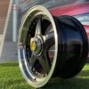 Ferrari Azev Type A Style R17X8.5J 8X100/108 ET25 73.1 Black with Gold Rivets