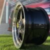 Ferrari Azev Type A Style R17X8.5J 8X100/108 ET25 73.1 Black with Gold Rivets